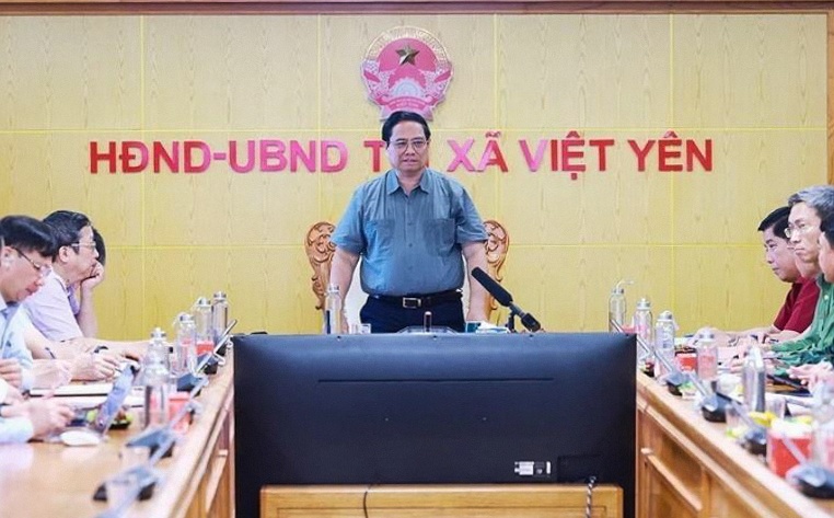 Thu tuong Pham Minh Chinh chu tri hop chi dao ung pho mua lu hinh anh