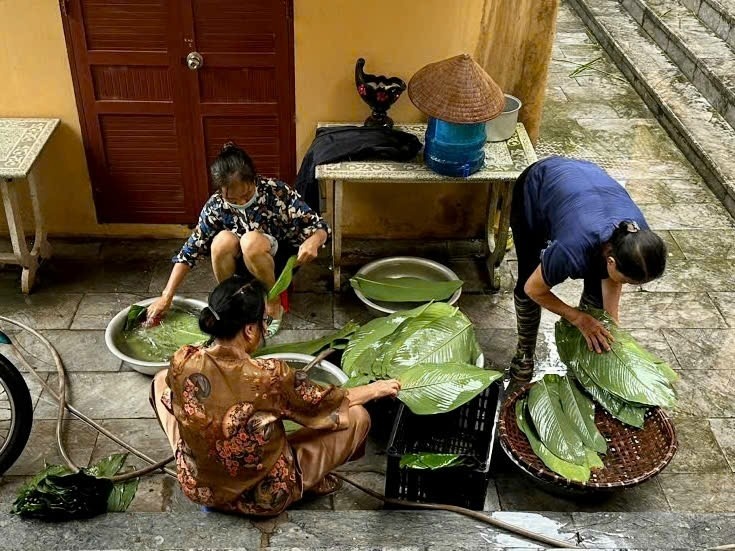Banh chung Ha Noi anh 1