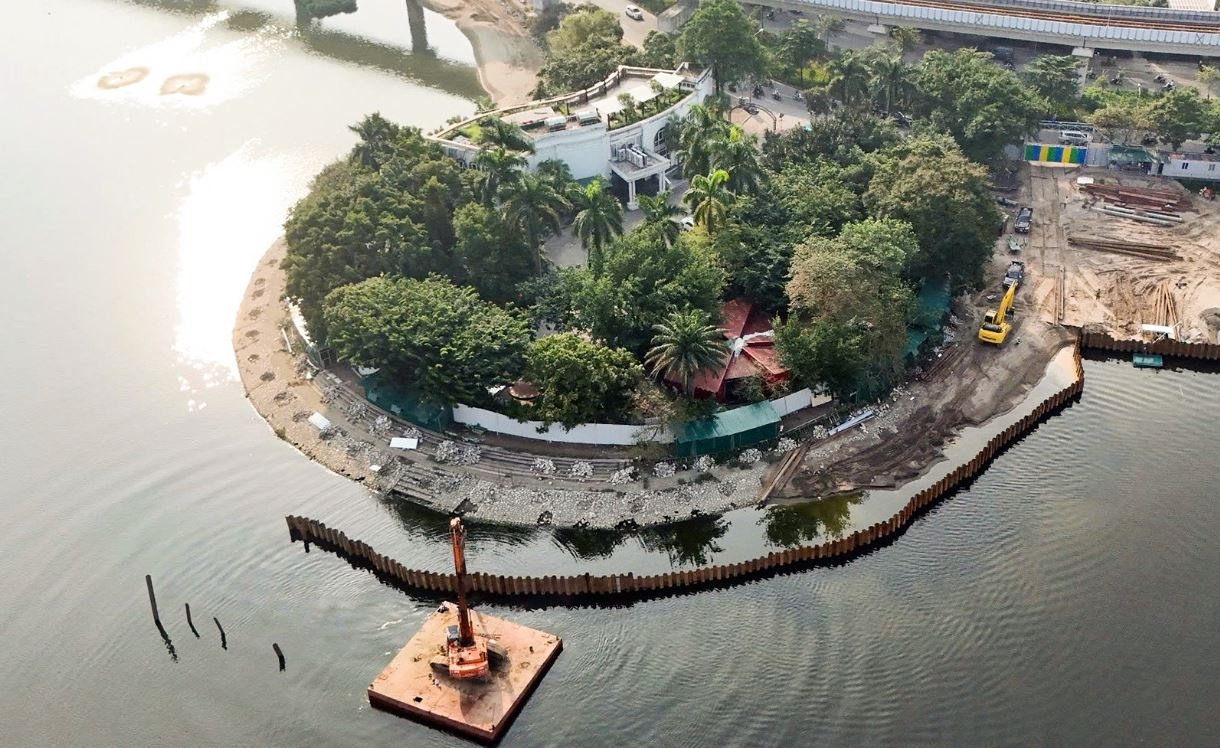 Ha Noi du kien thu hoi 4.200 m2 ban dao ho Hoang Cau hinh anh