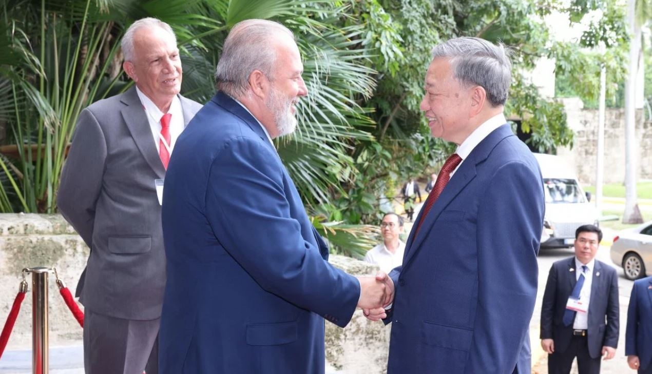 Tong Bi thu, Chu tich nuoc To Lam hoi kien Thu tuong Chinh phu Cuba hinh anh