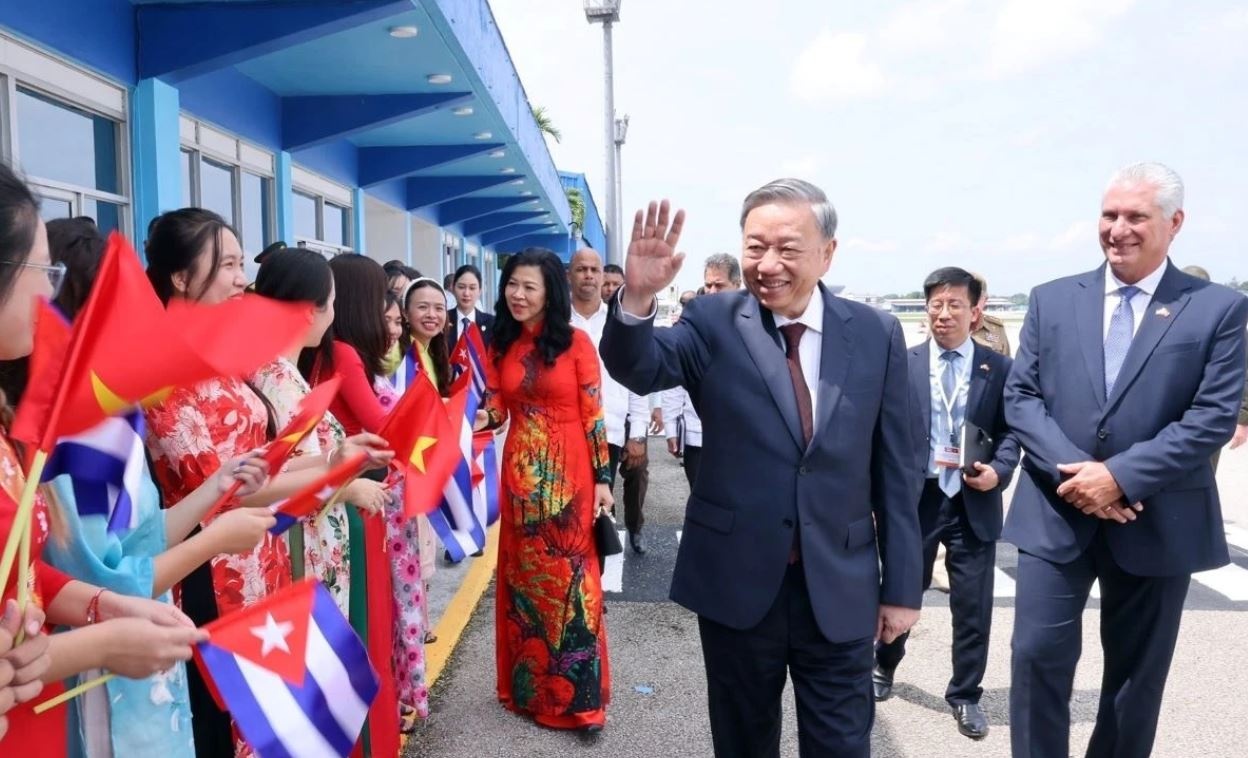 Tong Bi thu, Chu tich nuoc ket thuc tot dep chuyen tham toi Cuba hinh anh