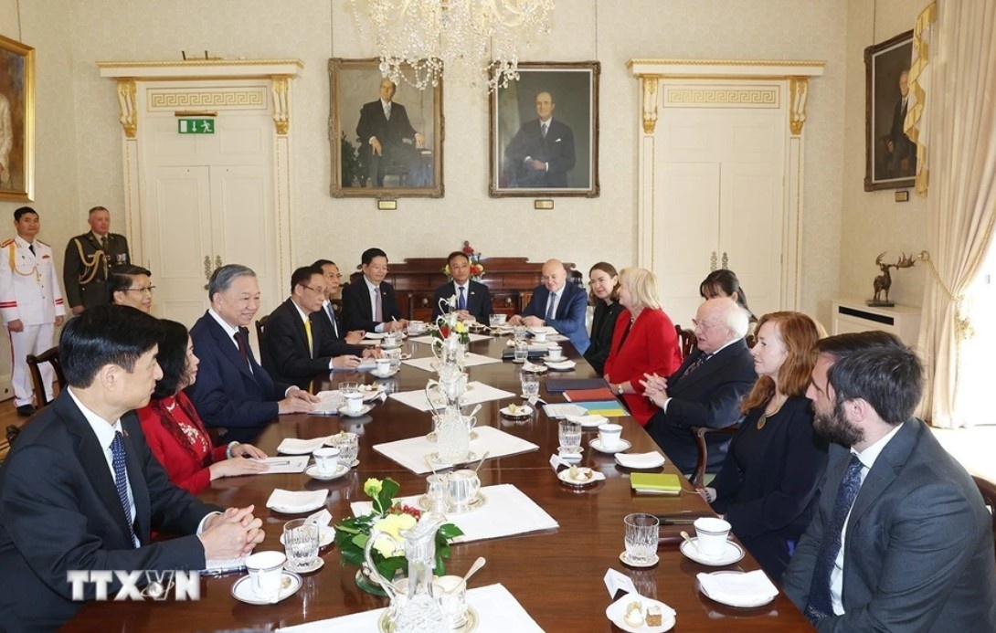 Tong Bi thu, Chu tich nuoc To Lam hoi dam voi Tong thong Ireland hinh anh