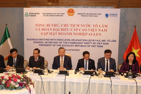 Tong Bi thu, Chu tich nuoc: Viet Nam luon chao don DN Ireland hinh anh