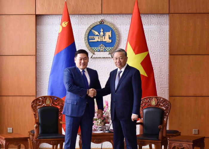 Tong Bi thu, Chu tich nuoc To Lam hoi kien Thu tuong Mong Co hinh anh