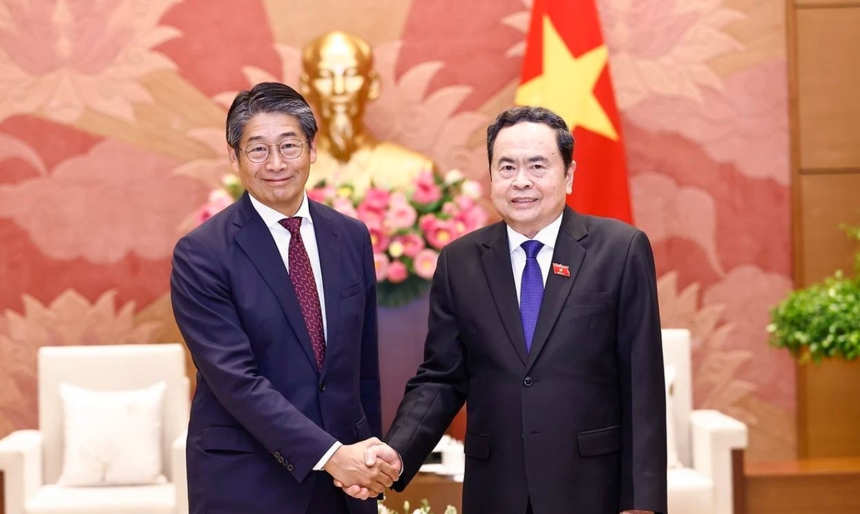 Chu tich Quoc hoi Tran Thanh Man tiep Dai su Nhat Ban hinh anh