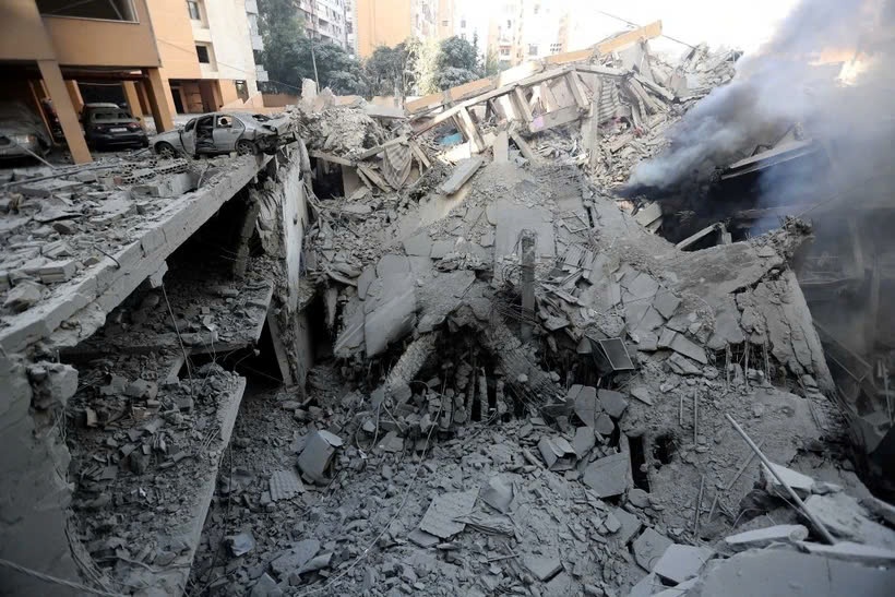 Israel mo loat khong kich moi vao phia nam thu do Beirut hinh anh