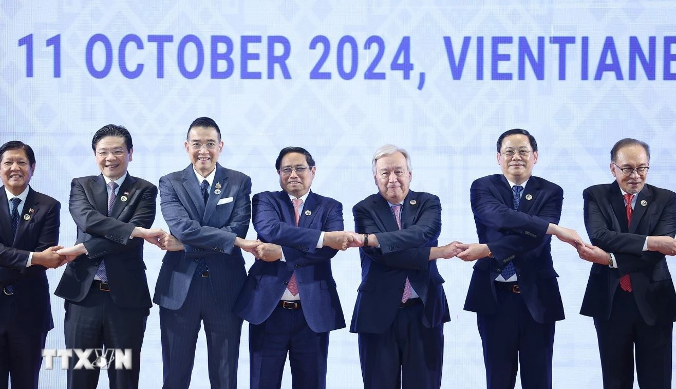 Thu tuong Pham Minh Chinh gap Tong Thu ky Lien Hop Quoc hinh anh