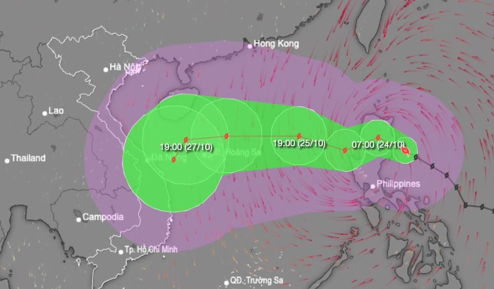 Bao Tra Mi se vao Bien Dong voi suc gio manh nhat cap 9, giat cap 11 hinh anh
