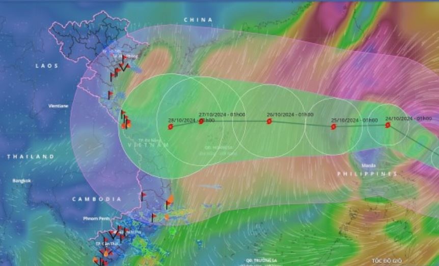 Bao Tra Mi vao Bien Dong hom nay, dien bien rat kho luong hinh anh