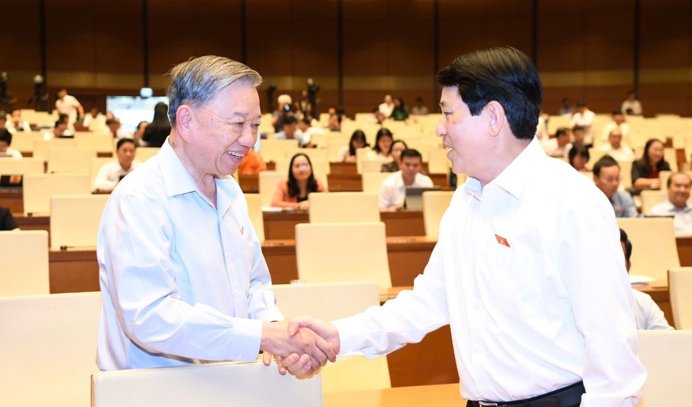 Tong Bi thu va Chu tich nuoc chuyen sinh hoat doan DBQH hinh anh