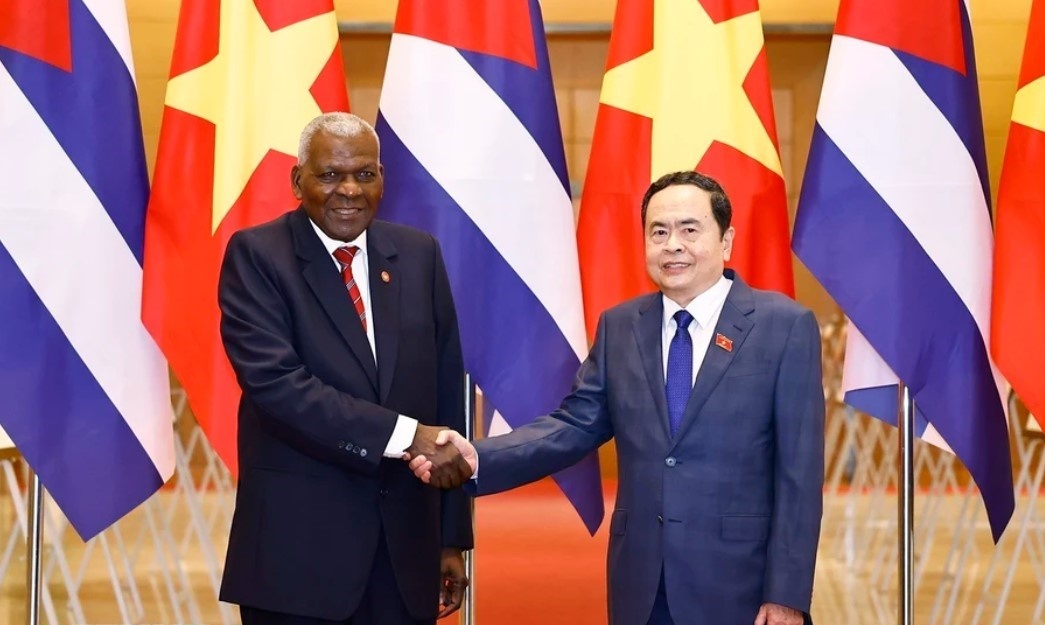 Chu tich Quoc hoi Tran Thanh Man hoi dam voi Chu tich Quoc hoi Cuba hinh anh