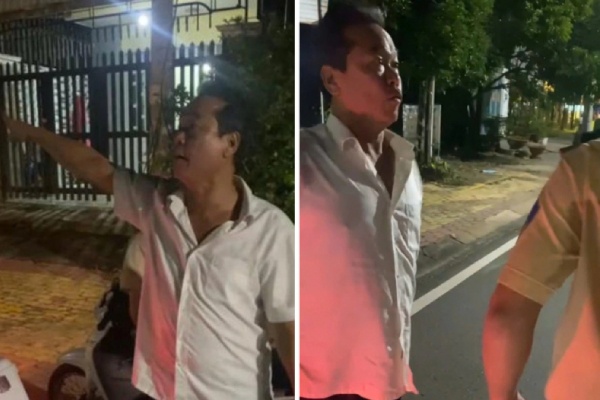 Khoi to cuu can bo thue nhau say hanh hung Canh sat giao thong hinh anh