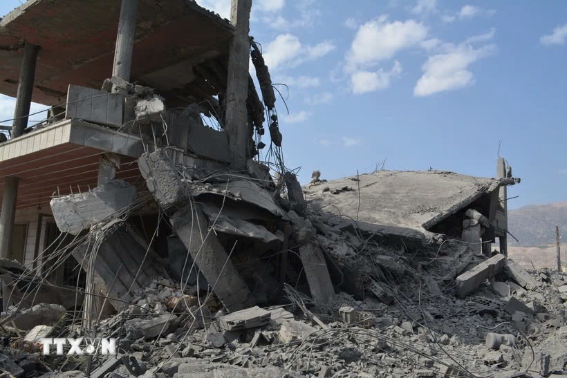 Israel ban hanh canh bao so tan khu vuc Baalbek hinh anh