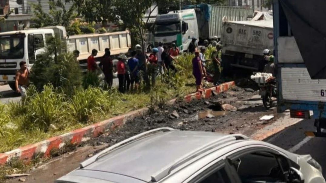 Tam giu hinh su tai xe gay tai nan lien hoan o Binh Duong hinh anh