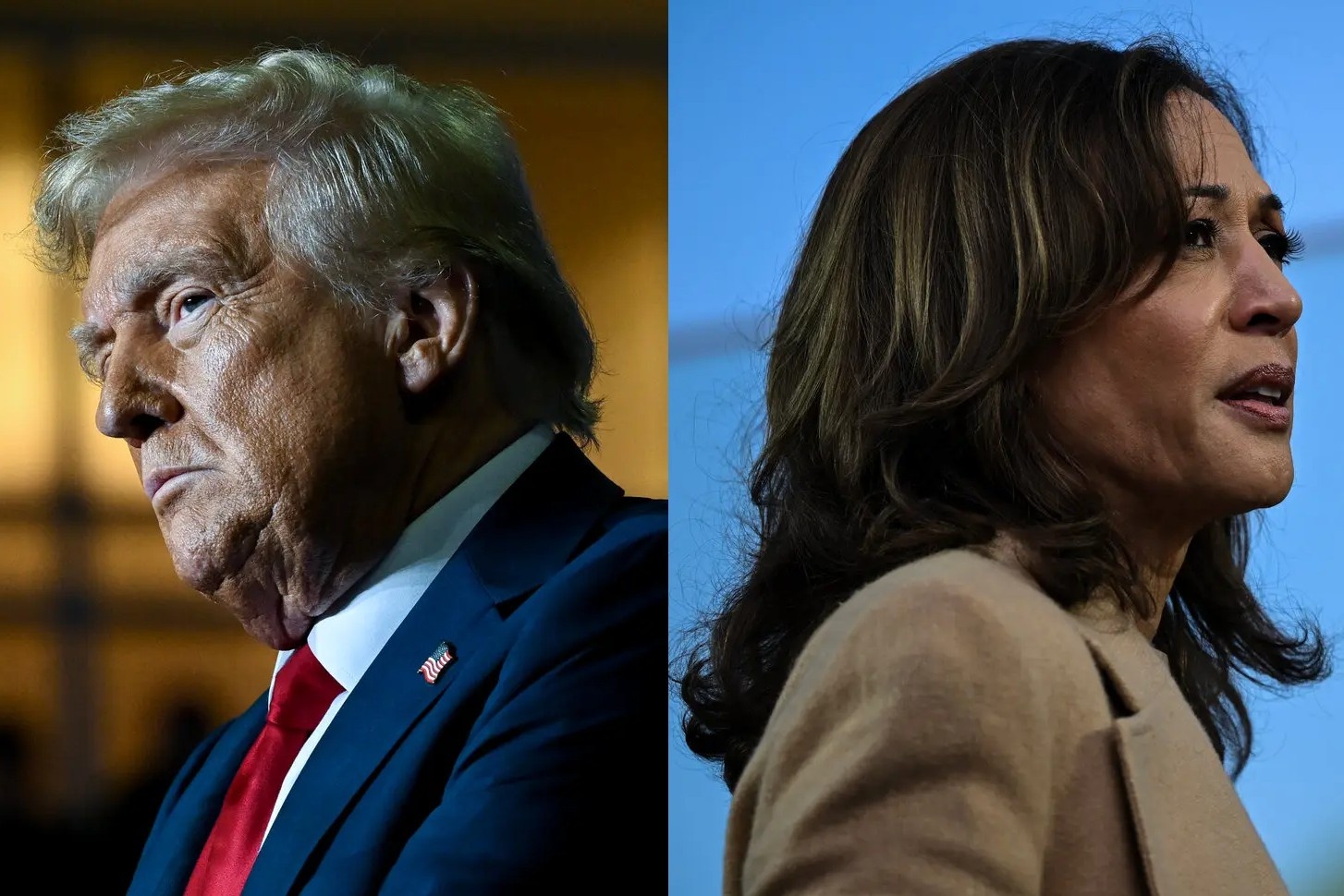 Ong Trump va ba Harris van dong tranh cu xuyen dem hinh anh