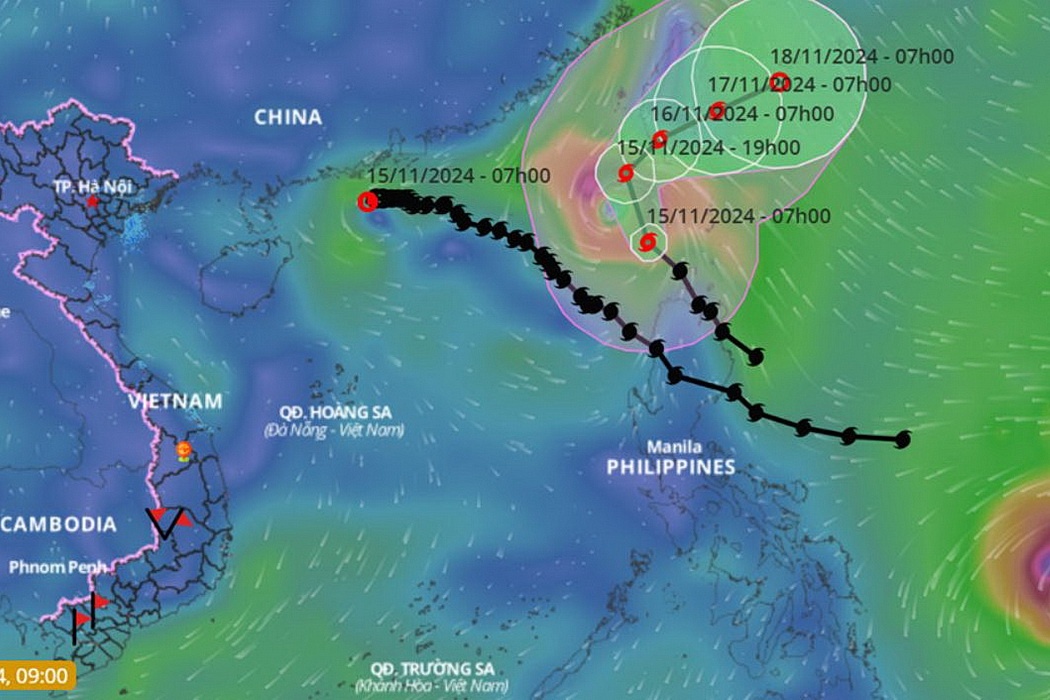 Bao Usagi kha nang vao Bien Dong hom nay, tro thanh bao so 9 hinh anh