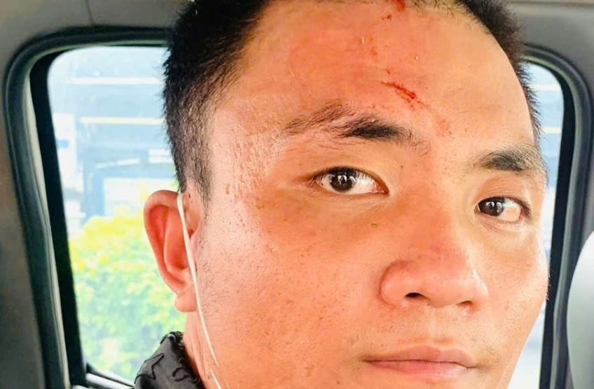 Thanh nien 21 tuoi cuop taxi o TP.HCM, gay tai nan tai Long An hinh anh