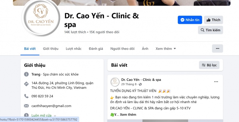 Ba Hoang Thi Chinh,  Dr. Cao Yen,  SK Dental,  Chu ho Hoang My,  Le Ngo Tuan Khanh,  Chu ho IVY SPA,  IVY SPA anh 1