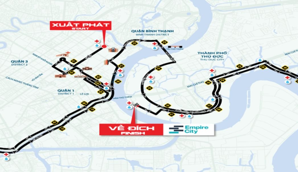 Cam xe tren nhieu tuyen duong trung tam TP.HCM hinh anh