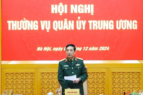 Thuong vu Quan uy TW xem xet ve cong tac dieu chinh to chuc, bien che hinh anh