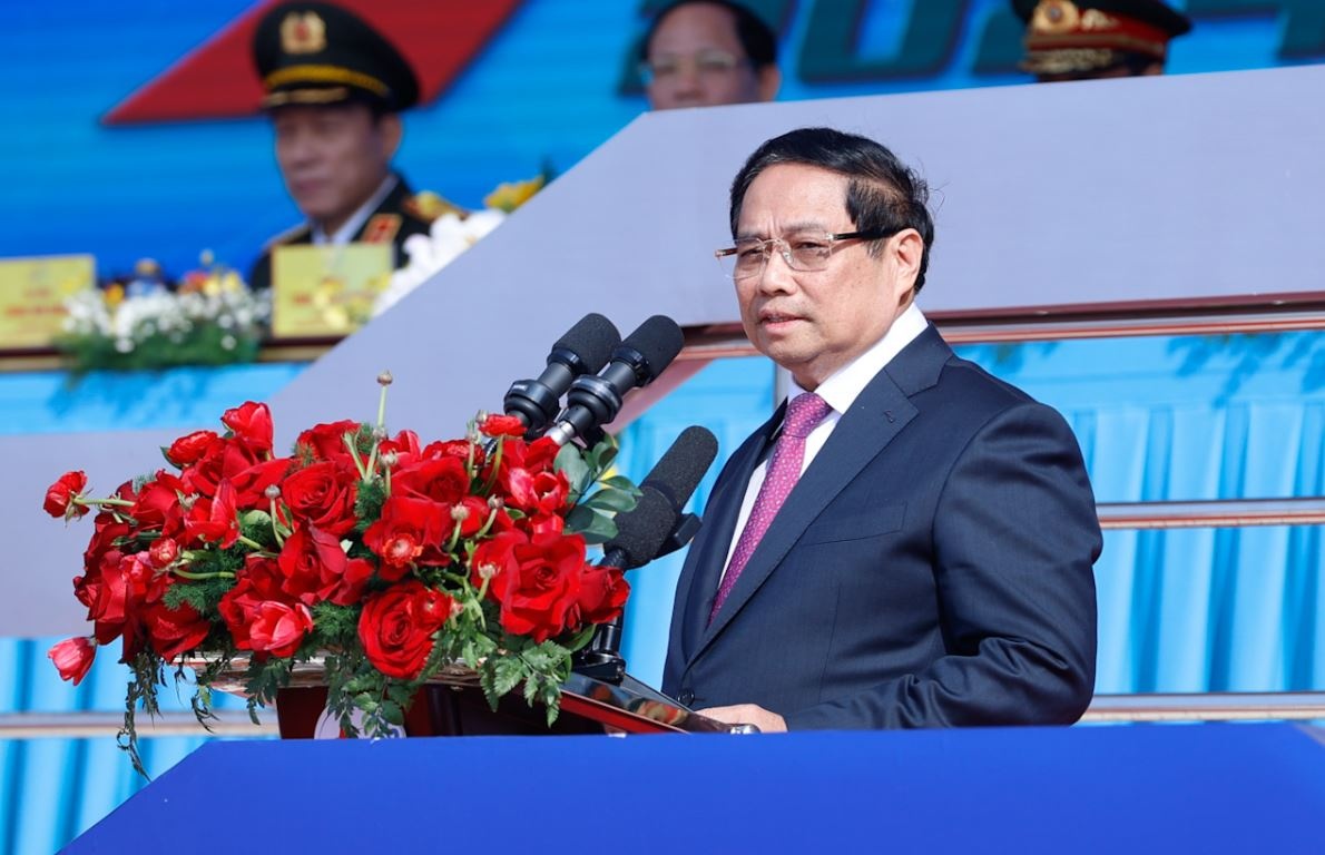 Phat bieu cua Thu tuong khai mac Trien lam Quoc phong quoc te Viet Nam hinh anh
