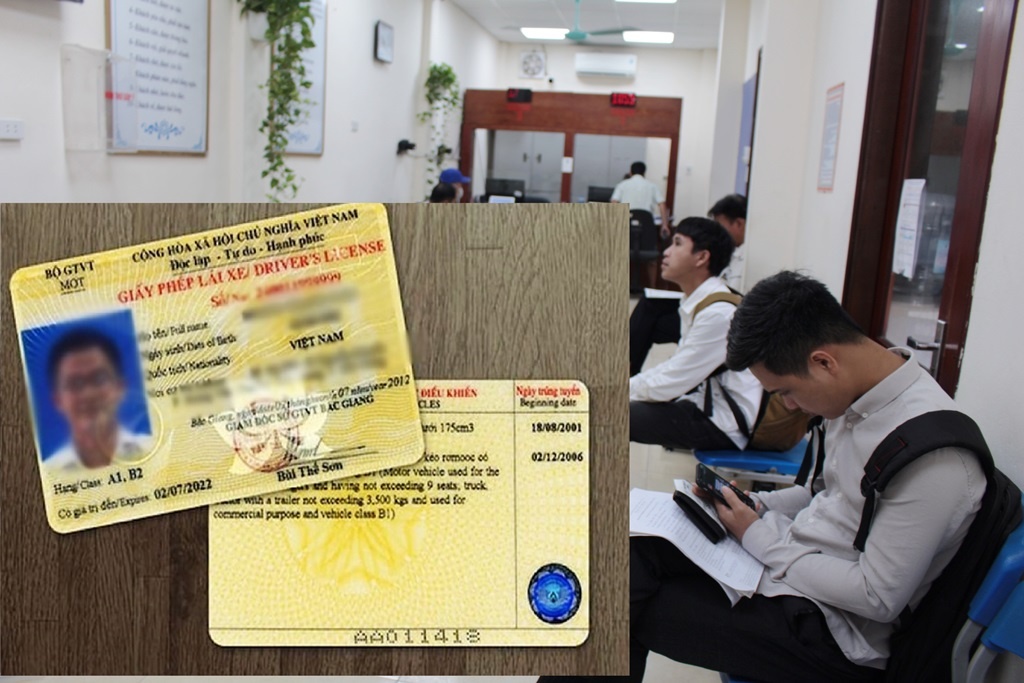 Ha Noi tam dung nhan ho so cap, doi bang lai xe de cap nhat phan mem hinh anh