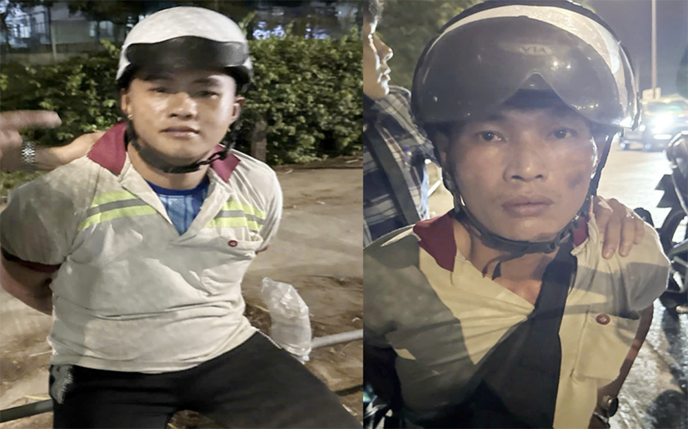 Bat khan cap 2 doi tuong o TP.HCM hung han danh 2 nguoi giua pho hinh anh