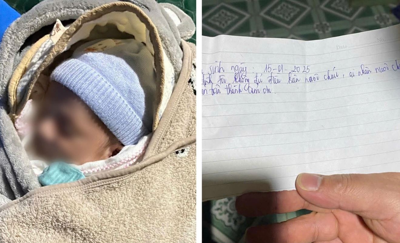 Be trai mot tuan tuoi bi bo roi truoc cua nha dan hinh anh