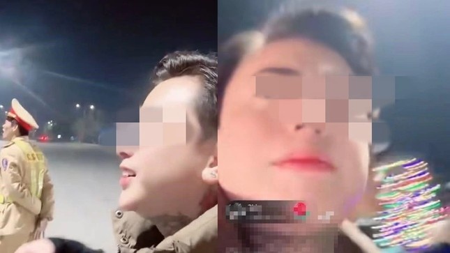 Tam giu TikToker say xin di nguoc chieu, livestream khi bi kiem tra hinh anh