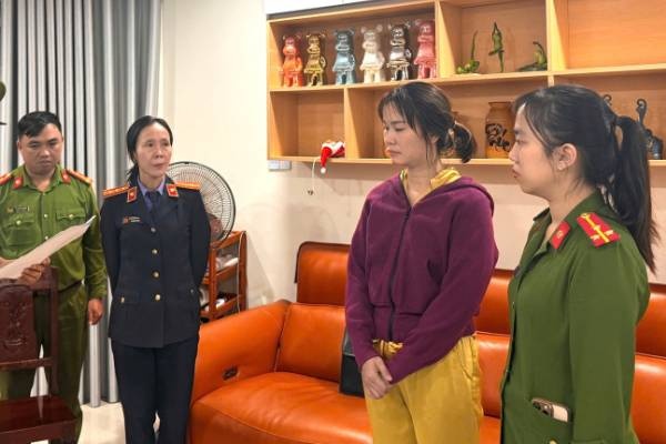 Nu giam doc bi bat ve hanh vi in an, mua ban hoa don trai phep hinh anh