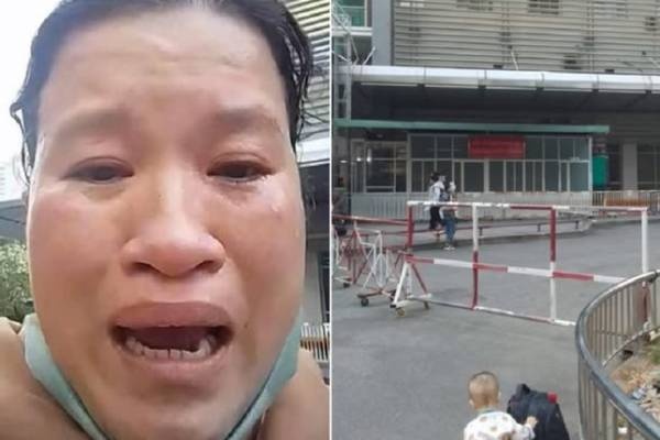 Cong an thuc nghiem hien truong vu nguoi phu nu om con livestream khoc hinh anh