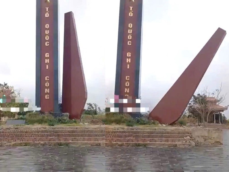 Thuc hu canh ky dai khu tuong niem liet si o Gia Lai bi nga do hinh anh