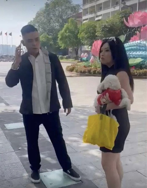 Danh nhan vien,  Bao ve bat tinh,  Tren pho di bo anh 1