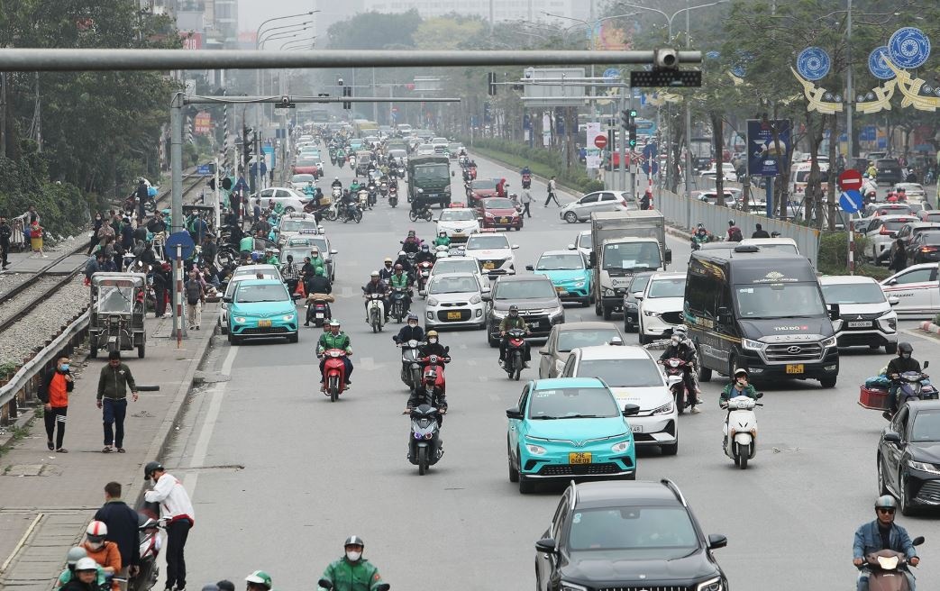 Cac tuyen pho tai xe 'dinh' phat nguoi nhieu nhat o Ha Noi hinh anh