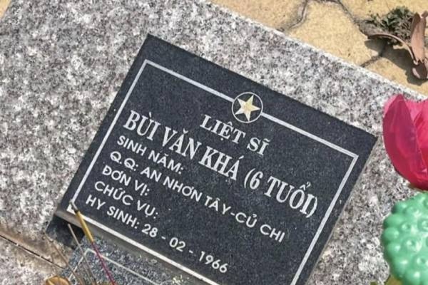 Bo Noi vu len tieng ve thong tin 'liet si 6 tuoi' hinh anh