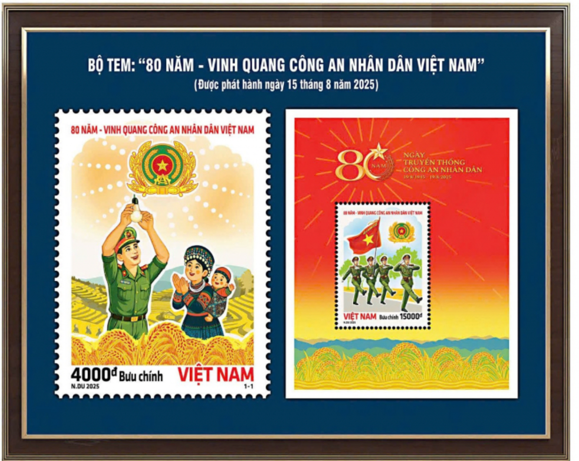Pham Kim Dinh,  Cong tac chinh tri,  CAND,  La Hoang Trung,  Bo suu tap tem anh 1