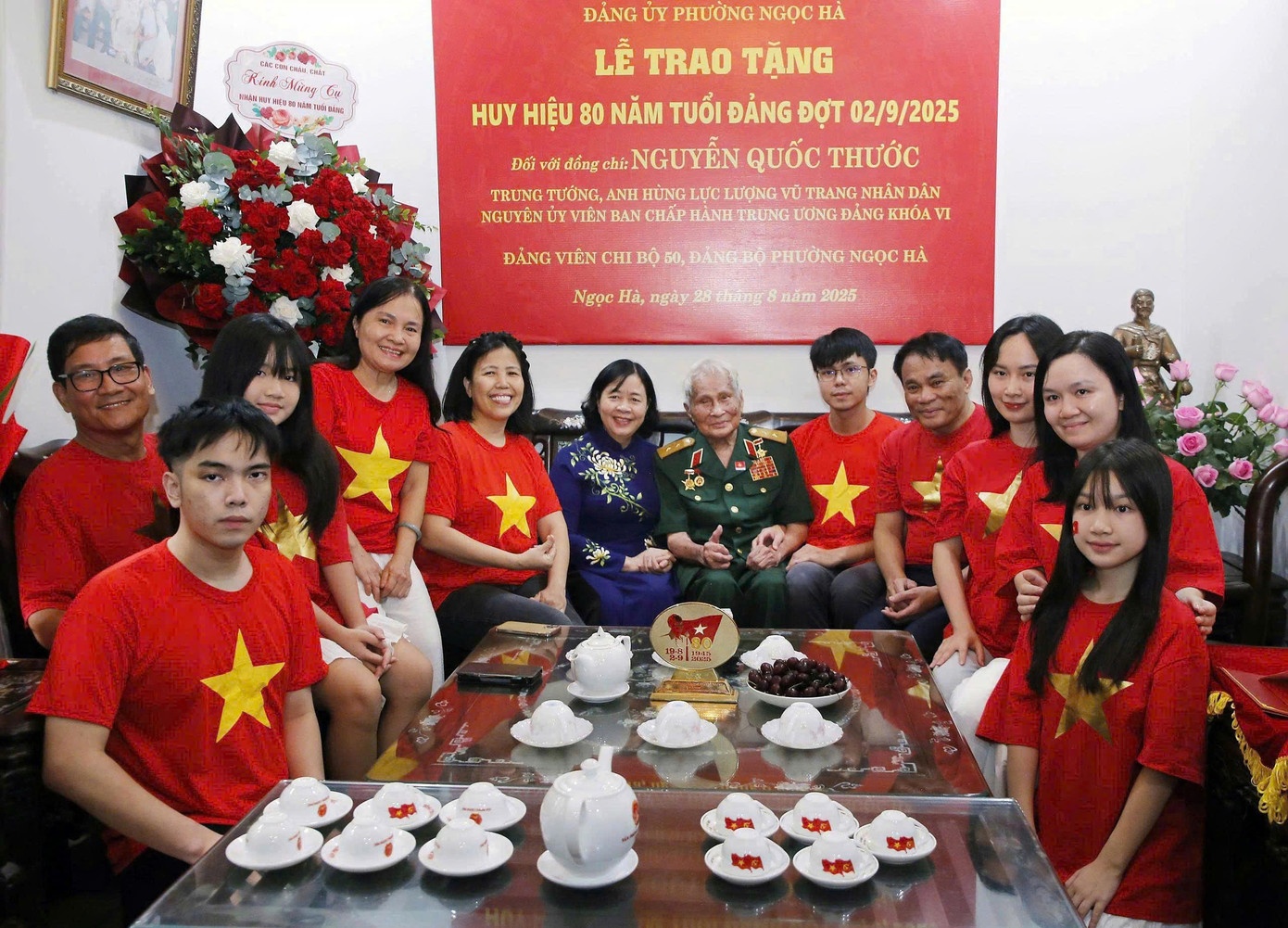 Nguyen Quoc Thuoc,  Dang bo Ngoc Ha,  Sy quan Luc quan,  Phong trao Viet Minh,  Chi uy vien anh 2