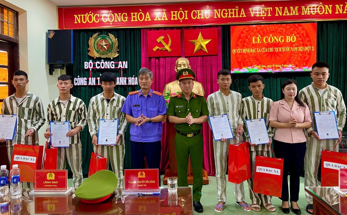 Tran Thai Quang Hoang,  Dac xa,  Trai tam giam,  Pham nhan,  Cong an Thanh Hoa anh 1