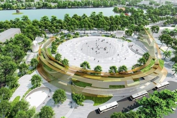 Quy hoach khong gian ngam hien dai phia dong ho Hoan Kiem hinh anh