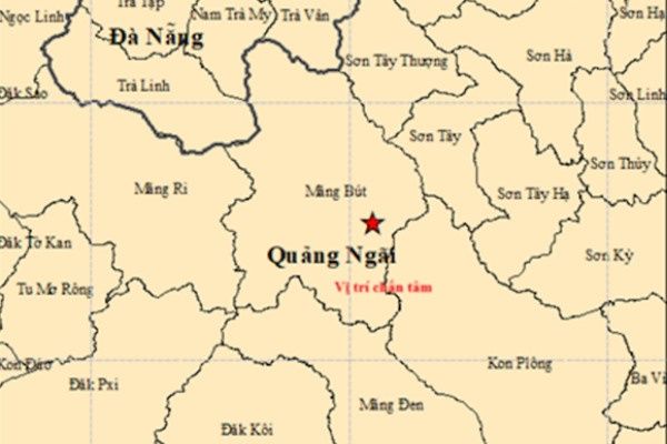 Xa mien nui Quang Ngai tiep tuc xay ra dong dat hinh anh