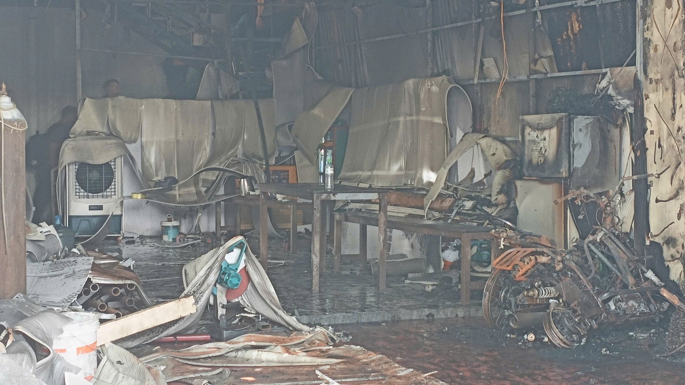 Hien truong vu chay nha khien 4 nguoi tu vong hinh anh