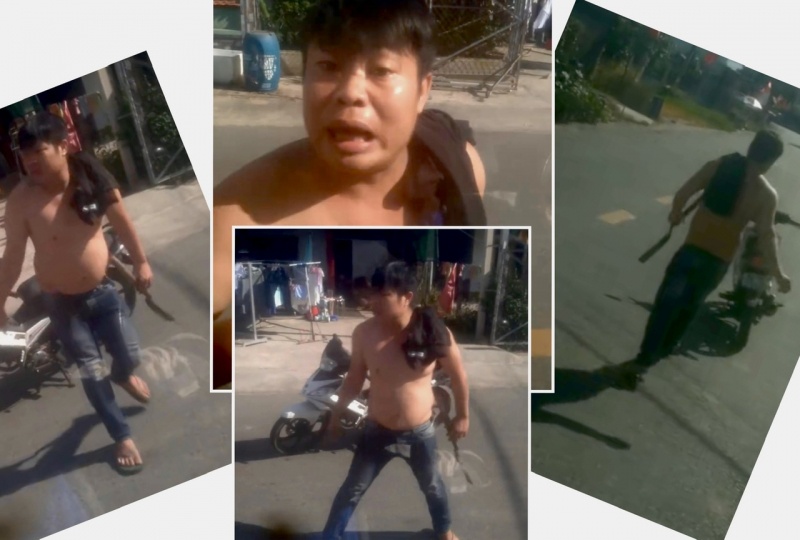 cam hung khi,  dap pha xe tai anh 1