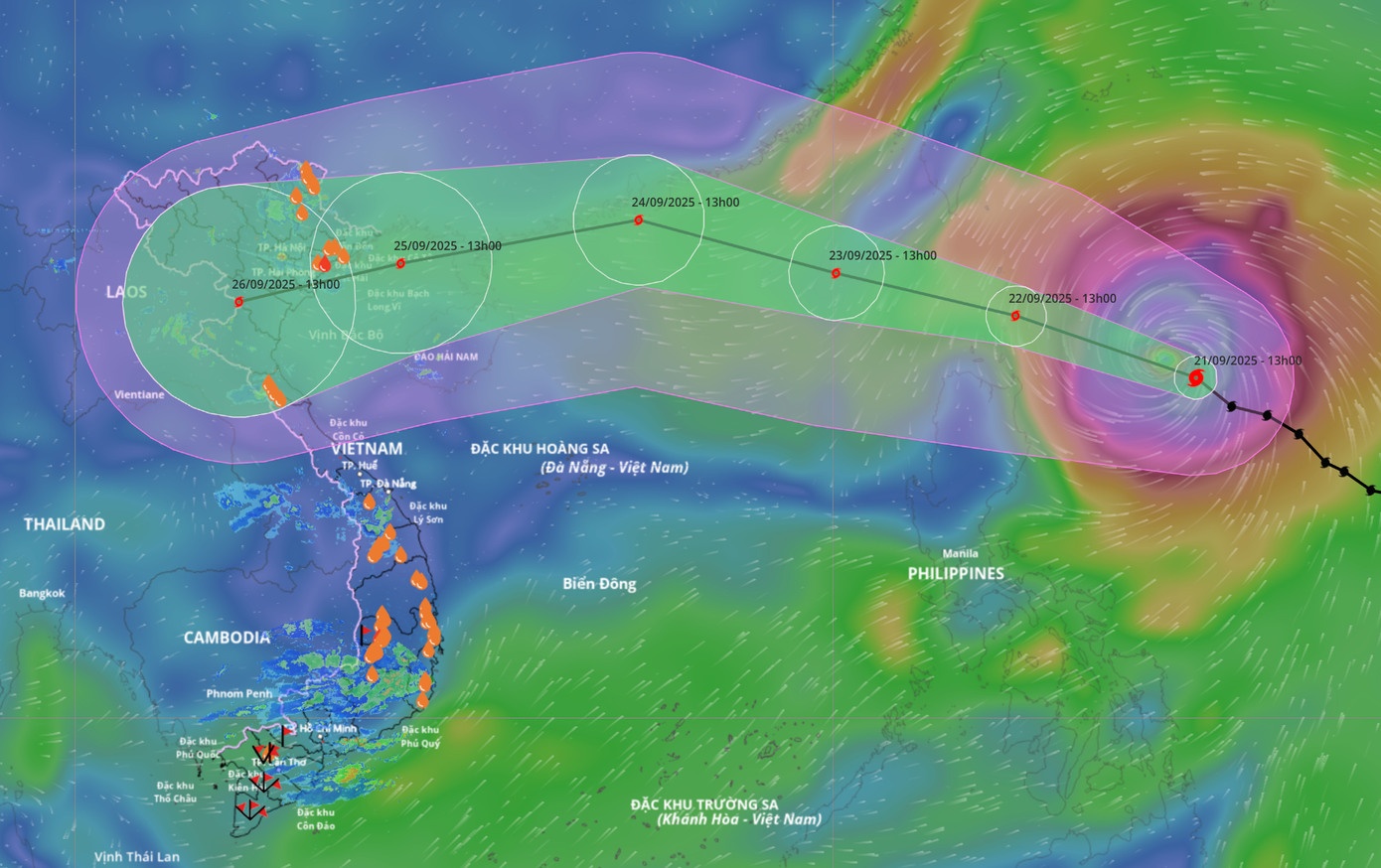 Ragasa manh len thanh sieu bao, 2 kich ban tac dong den nuoc ta hinh anh