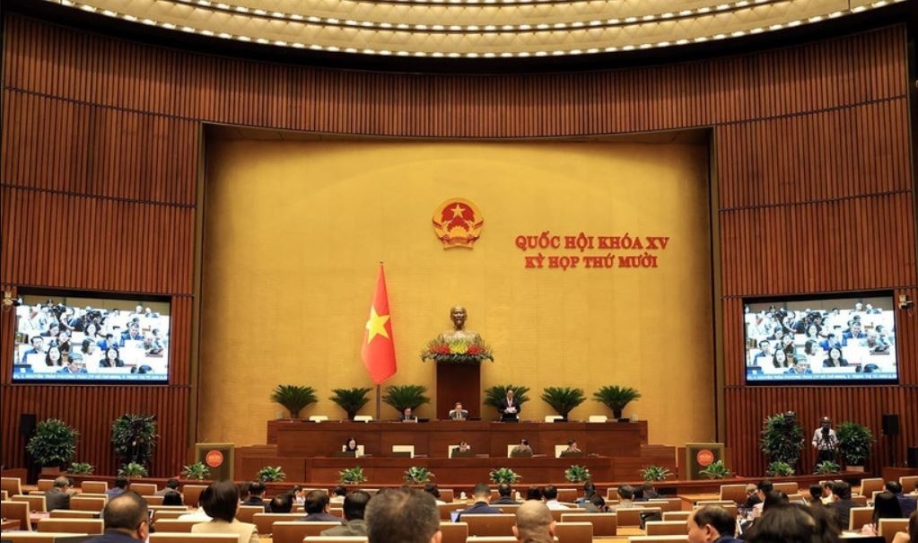 Sang nay, Quoc hoi hop rieng ve cong tac nhan su hinh anh