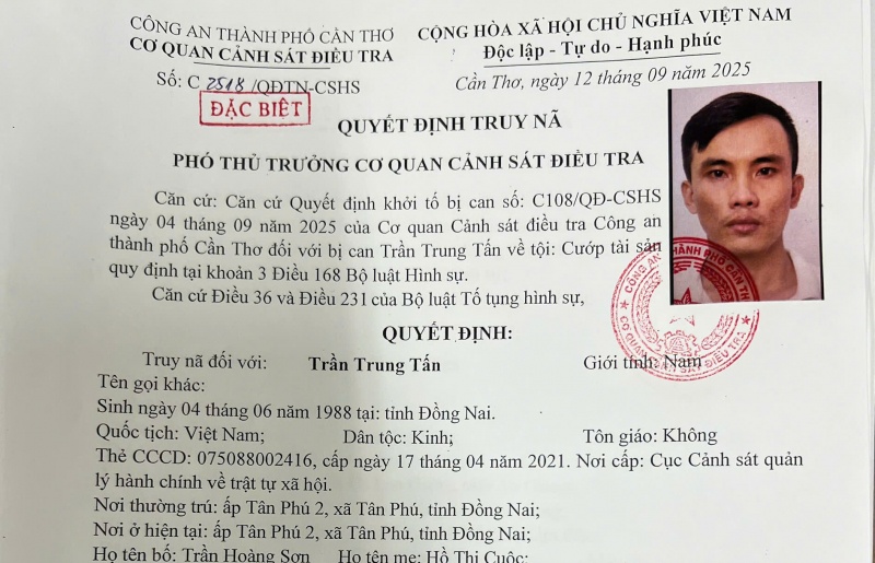 tron lenh truy na,  dac biet nguy hiem,  da ra dau thu anh 2