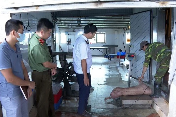 Khoi to chu co so chan nuoi o Hung Yen tuon lon benh ra thi truong hinh anh