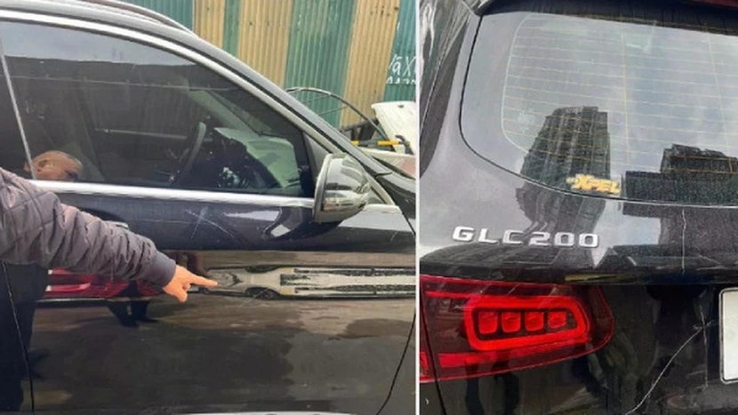 Tu vu xe Mercedes,  Bi dap pha anh 1