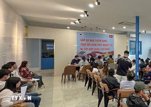 4 nguoi Han Quoc,  den Can Tho,  Tuyen lao dong,  Trai phep anh 1