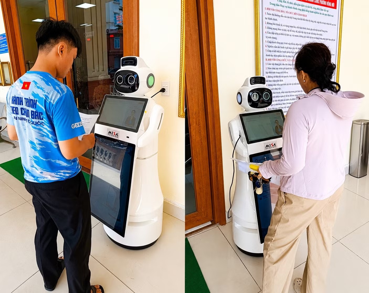 Nguoi dan thich thu trai nghiem robot AI hinh nguoi lam ‘cong chuc’ hinh anh