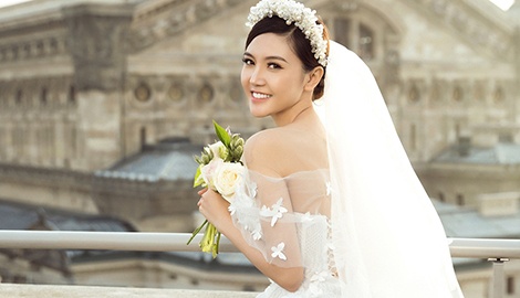 Nguoi dep Ngoc Duyen rang ro trong le cuoi voi chong hon 18 tuoi hinh anh